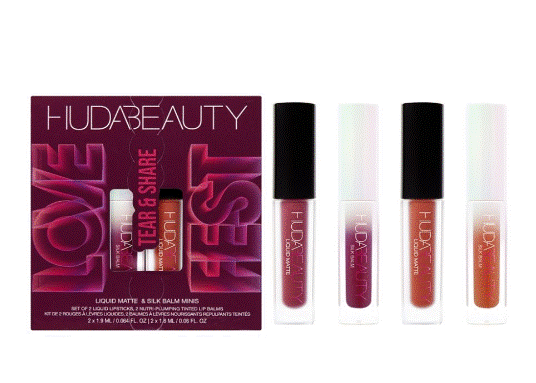Huda Beauty Lovefest Tear & Share Lip Quad