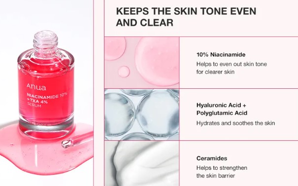 Anua - Niacinamide 10% + TXA 4% Serum