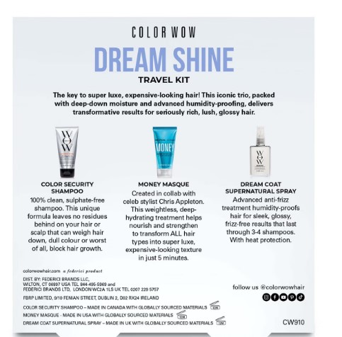Color Wow Dream Shine Travel Kit