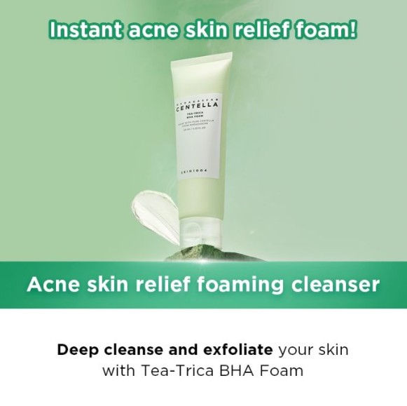 Skin1004 Madagascar Centella Tea-Trica BHA Foam