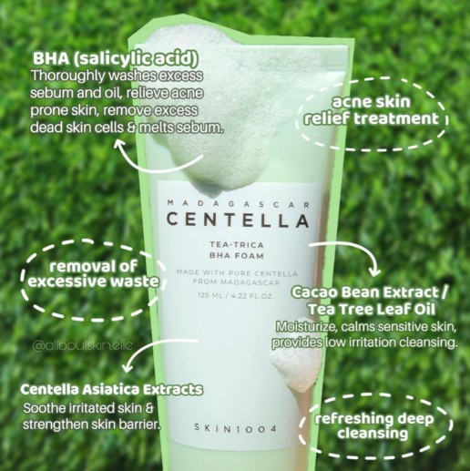 Skin1004 Madagascar Centella Tea-Trica BHA Foam