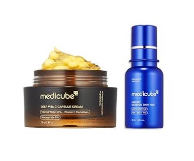 Medicube Flawless Skin Duo – Vitamin C Moisturizer & Exosome Shot Serum
