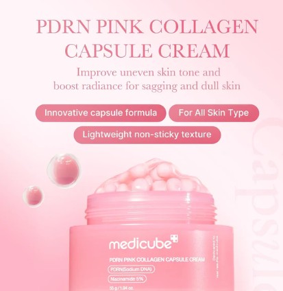 Medicube PDRN Pink Collagen Capsule Cream
